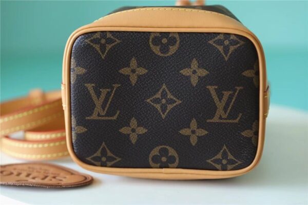 1:1 Replica Louis Vuitton LV Nano Noe Monogram Canvas Luxury Bag For Women M81266 - 16cm/6.3in