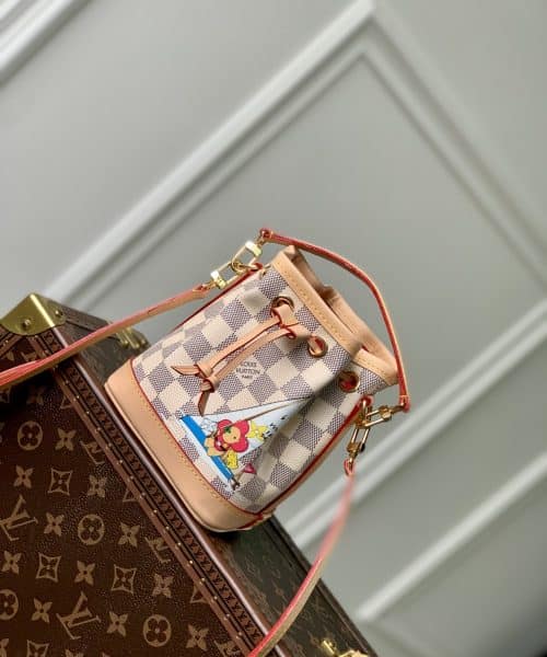 1:1 Replica Louis Vuitton LV Nano Noé Bag Luxury Bag For Women N40511- 5.1 Inches/ 12.9 Cm