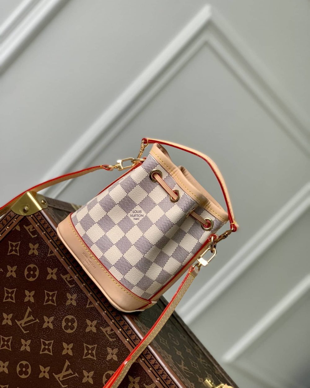1:1 Replica Louis Vuitton LV Nano Noé Bag Luxury Bag For Women N40511- 5.1 Inches/ 12.9 Cm