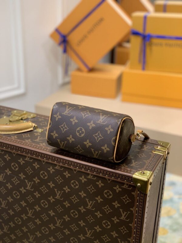 1:1 Replica Louis Vuitton LV Nano Speedy Monogram Canvas Luxury Bag For Women M81085 - 6.3in/16cm
