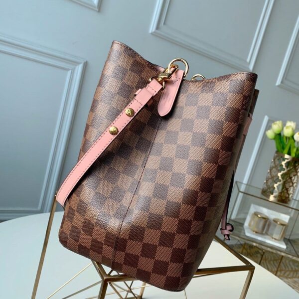 1:1 Replica Louis Vuitton LV NeoNoe MM Damier Ebene Canvas Luxury Bag For Women N40198 - 10.2in/26cm