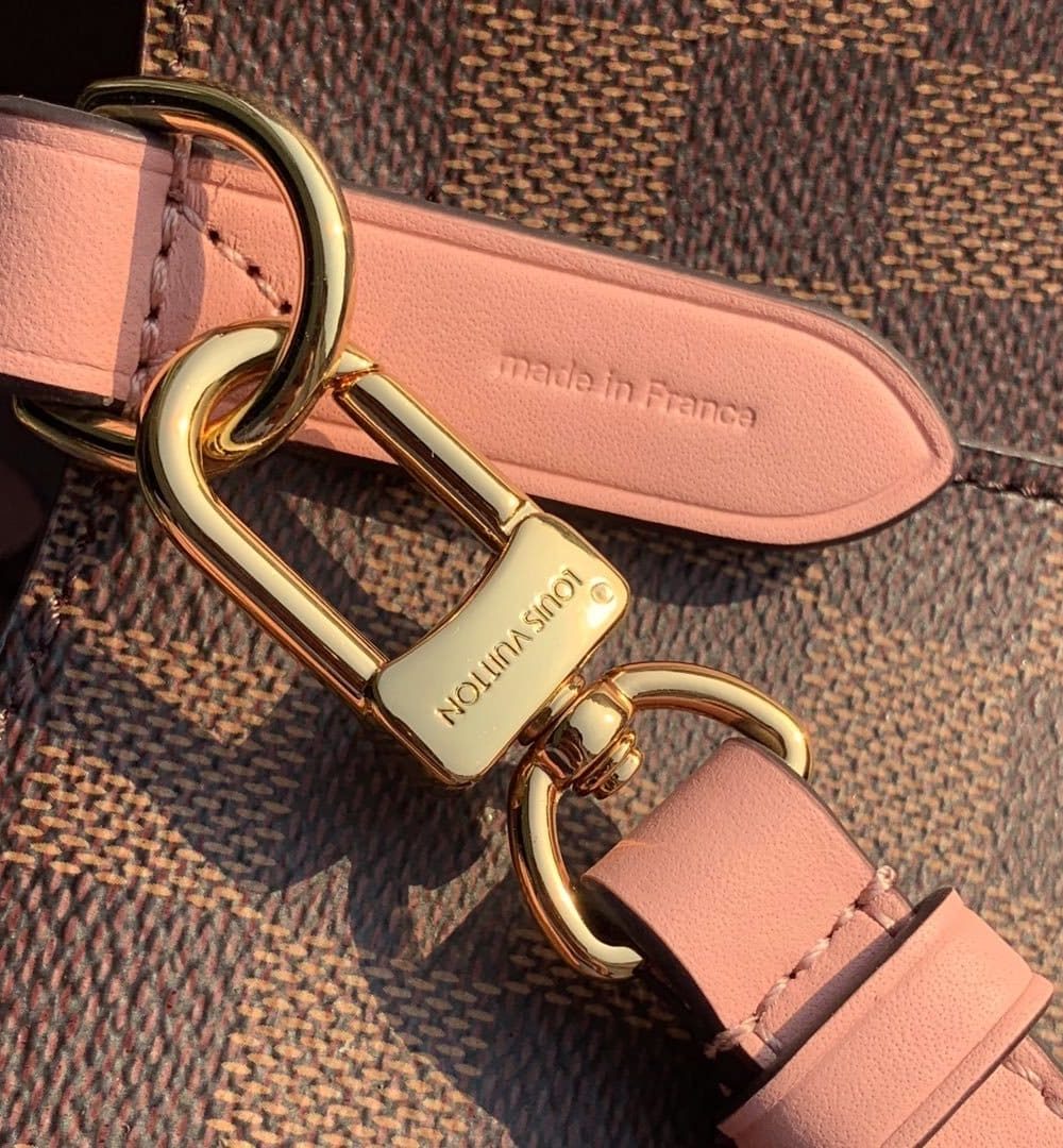 1:1 Replica Louis Vuitton LV NeoNoe MM Damier Ebene Canvas Luxury Bag For Women N40198 - 10.2in/26cm