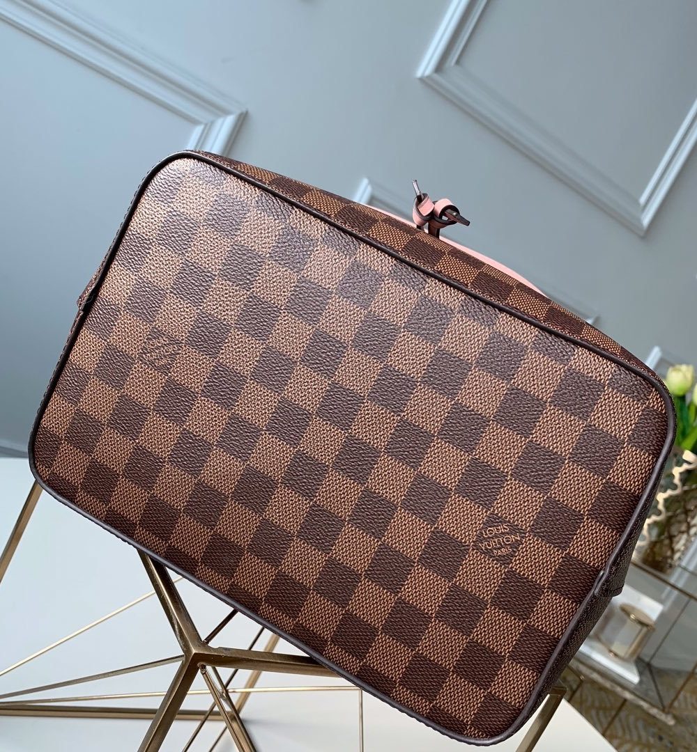 1:1 Replica Louis Vuitton LV NeoNoe MM Damier Ebene Canvas Luxury Bag For Women N40198 - 10.2in/26cm