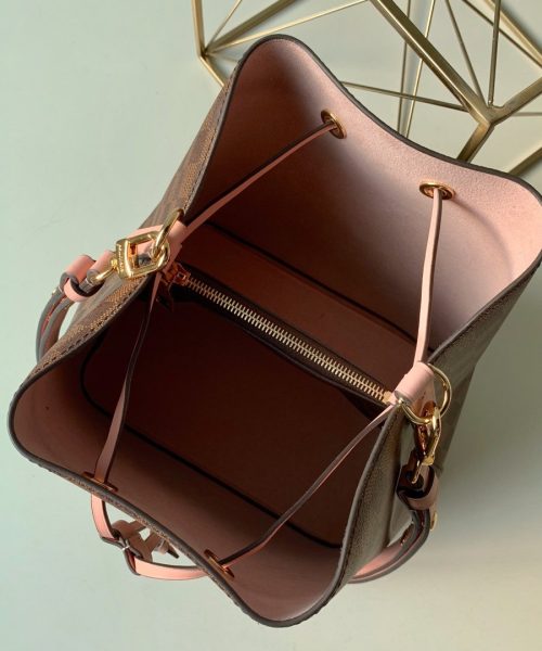 1:1 Replica Louis Vuitton LV NeoNoe MM Damier Ebene Canvas Luxury Bag For Women N40198 - 10.2in/26cm