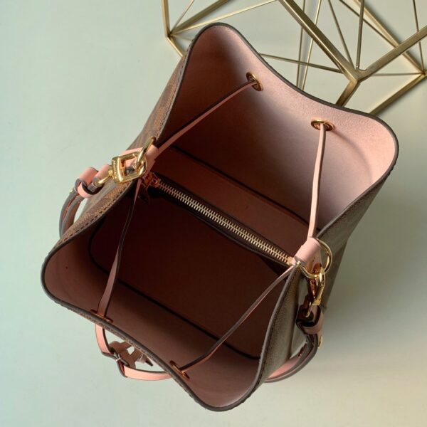 1:1 Replica Louis Vuitton LV NeoNoe MM Damier Ebene Canvas Luxury Bag For Women N40198 - 10.2in/26cm
