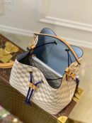 1:1 Replica Louis Vuitton LV NeoNoe MM Damier Azur Canvas Luxury Bag For Women N50042 - 10.2in/26cm