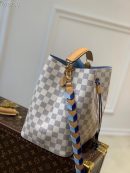 1:1 Replica Louis Vuitton LV NeoNoe MM Damier Azur Canvas Luxury Bag For Women N50042 - 10.2in/26cm