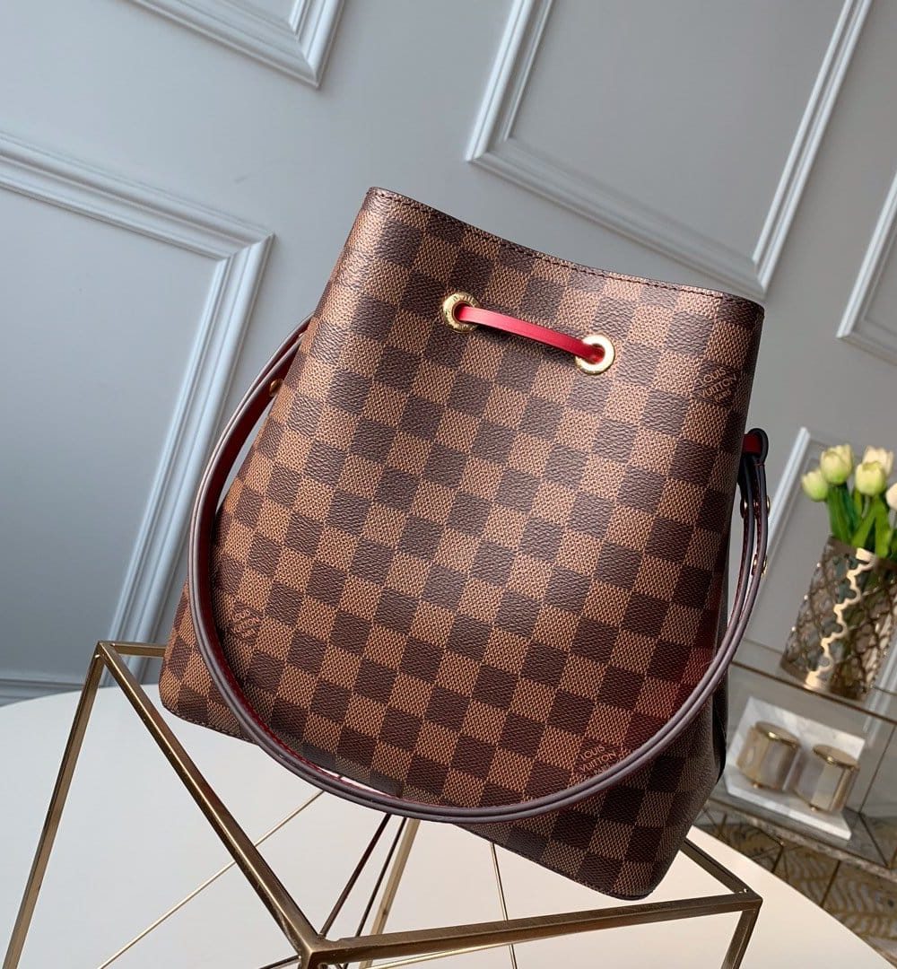 1:1 Replica Louis Vuitton LV NéoNoé MM Damier Ebene Canvas Luxury Bag For Women N40214 - 10.2in/26cm