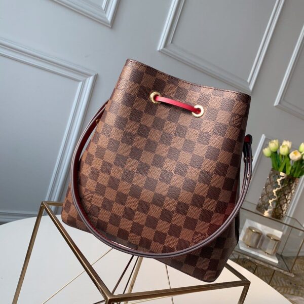 1:1 Replica Louis Vuitton LV NéoNoé MM Damier Ebene Canvas Luxury Bag For Women N40214 - 10.2in/26cm