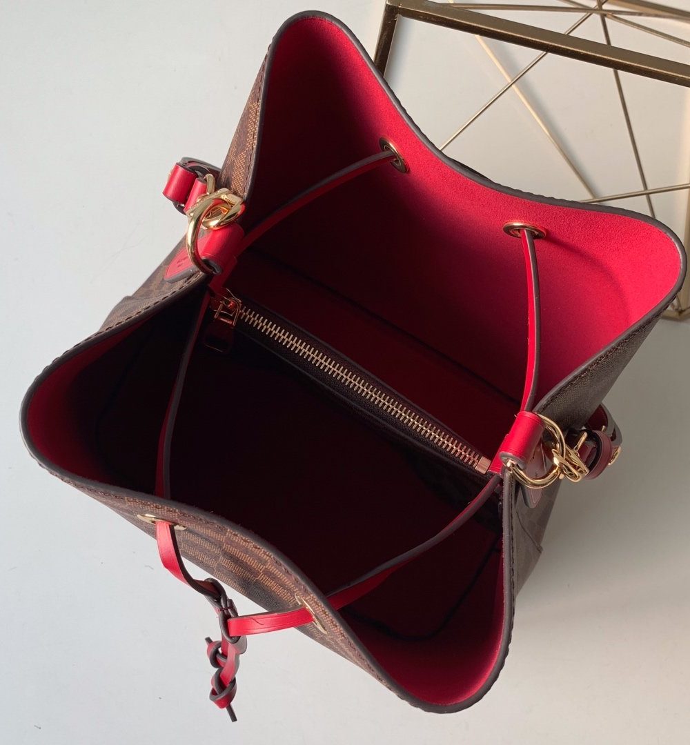 1:1 Replica Louis Vuitton LV NéoNoé MM Damier Ebene Canvas Luxury Bag For Women N40214 - 10.2in/26cm