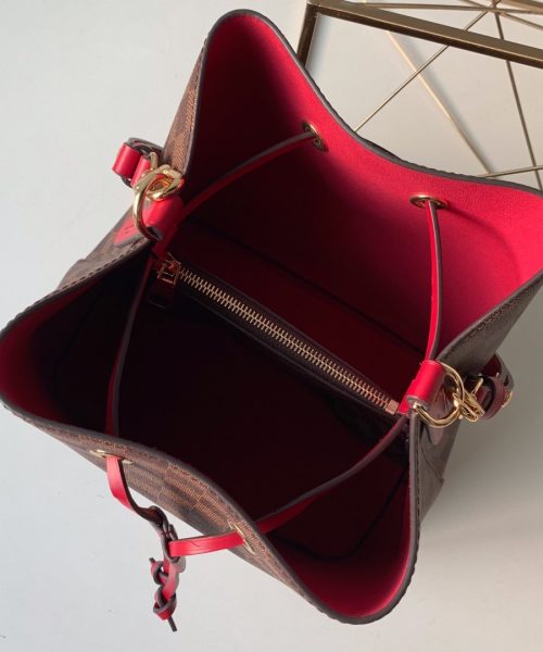 1:1 Replica Louis Vuitton LV NéoNoé MM Damier Ebene Canvas Luxury Bag For Women N40214 - 10.2in/26cm