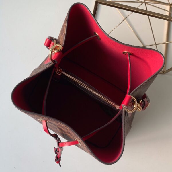1:1 Replica Louis Vuitton LV NéoNoé MM Damier Ebene Canvas Luxury Bag For Women N40214 - 10.2in/26cm