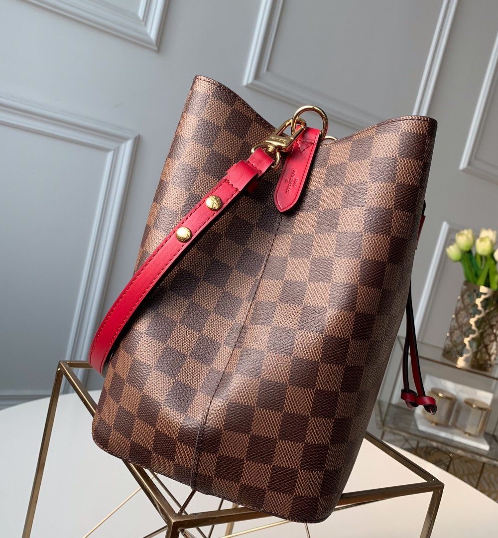1:1 Replica Louis Vuitton LV NéoNoé MM Damier Ebene Canvas Luxury Bag For Women N40214 - 10.2in/26cm
