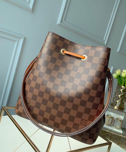 1:1 Replica Louis Vuitton LV NéoNoé MM Damier Ebene Canvas Luxury Bag For Women N40213 - 10.2in/26cm