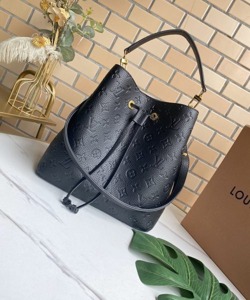 1:1 Replica Louis Vuitton LV NéoNoé MM Monogram Empreinte Leather Luxury Bag For Women M45256 - 10.2in/26cm
