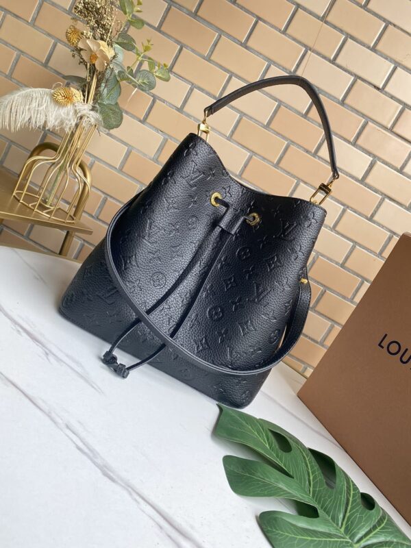 1:1 Replica Louis Vuitton LV NéoNoé MM Monogram Empreinte Leather Luxury Bag For Women M45256 - 10.2in/26cm