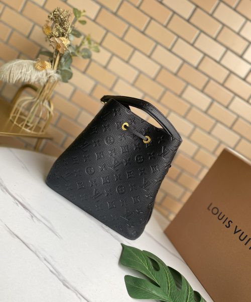 1:1 Replica Louis Vuitton LV NéoNoé MM Monogram Empreinte Leather Luxury Bag For Women M45256 - 10.2in/26cm