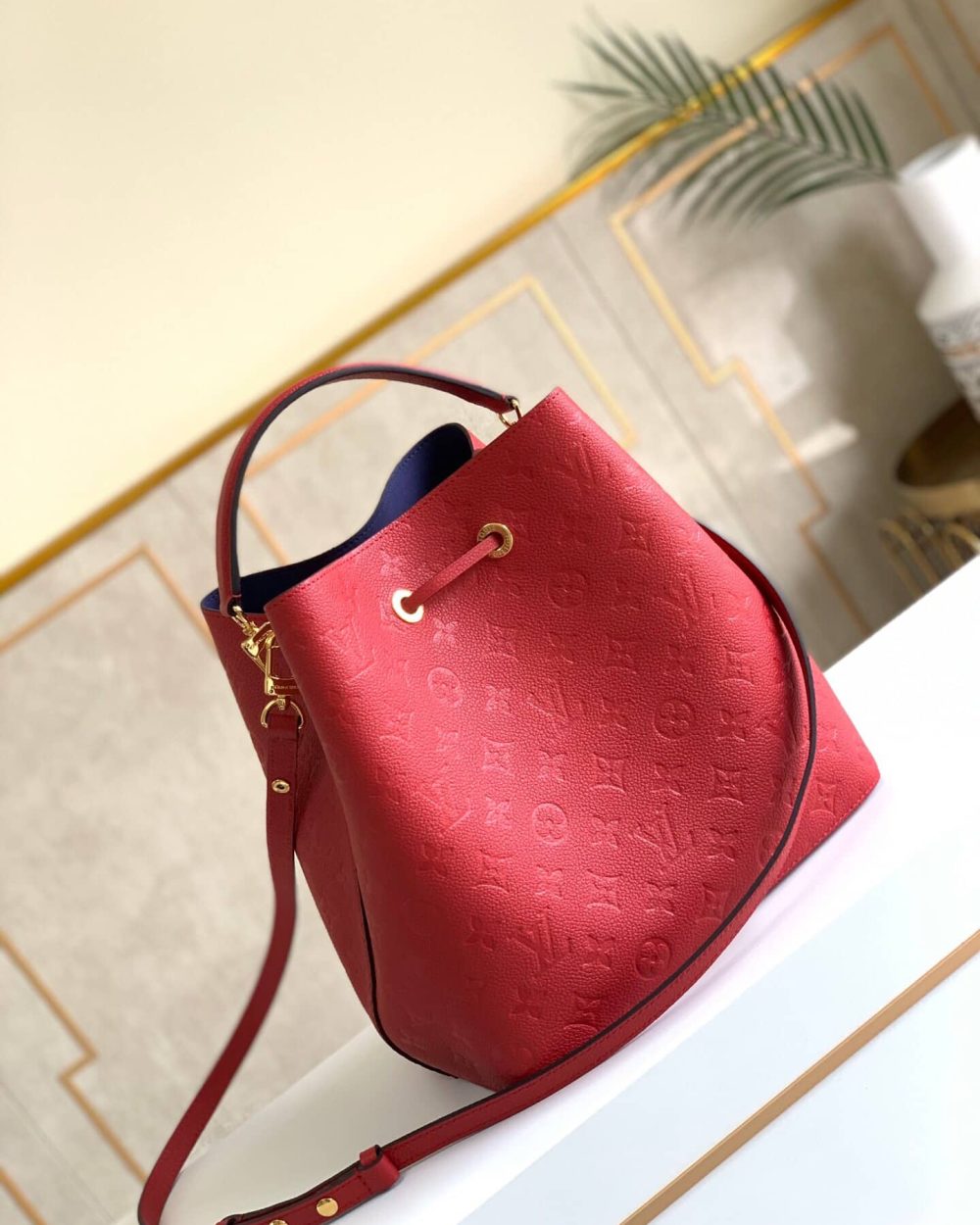 1:1 Replica Louis Vuitton LV NéoNoé MM Monogram Empreinte Leather Luxury Bag For Women - 10.2in/26cm