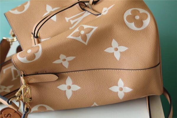 1:1 Replica Louis Vuitton LV NeoNoe MM Monogram Empreinte Leather Luxury Bag For Women M45808 - 10.2in/26cm