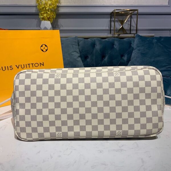1:1 Replica Louis Vuitton LV Neverfull GM Damier Azur Canvas Luxury Bag For Women N41360 - 15.4in/39cm