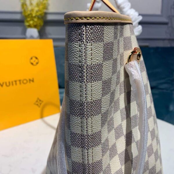 1:1 Replica Louis Vuitton LV Neverfull GM Damier Azur Canvas Luxury Bag For Women N41360 - 15.4in/39cm
