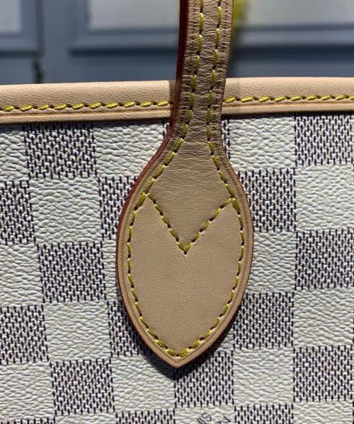1:1 Replica Louis Vuitton LV Neverfull GM Damier Azur Canvas Luxury Bag For Women N41604 - 15.4in/39cm