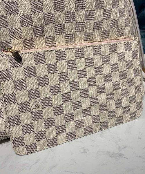 1:1 Replica Louis Vuitton LV Neverfull GM Damier Azur Canvas Luxury Bag For Women N41604 - 15.4in/39cm