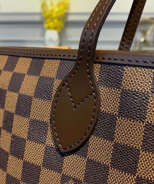 1:1 Replica Louis Vuitton LV Neverfull GM Damier Ebene Canvas Luxury Bag For Women N41357 - 15.7in/40cm