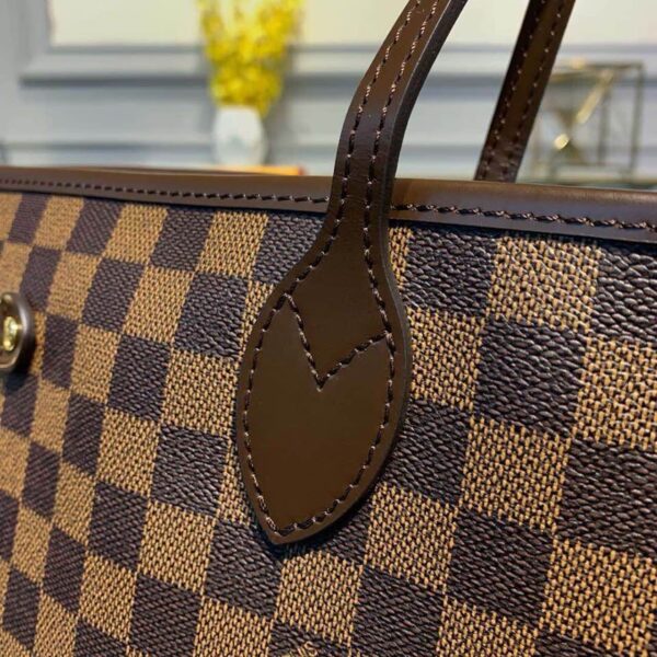 1:1 Replica Louis Vuitton LV Neverfull GM Damier Ebene Canvas Luxury Bag For Women N41357 - 15.7in/40cm
