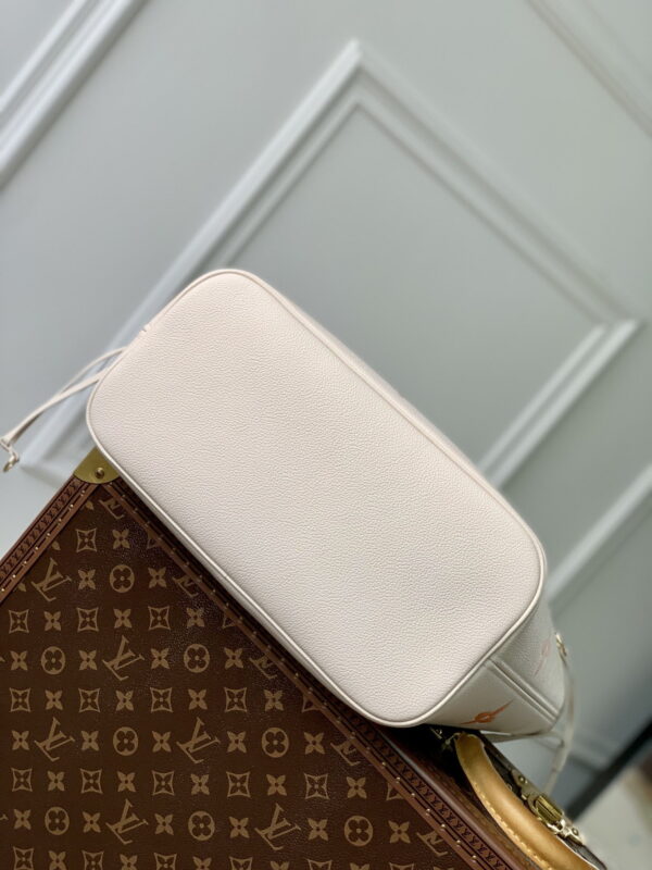1:1 Replica Louis Vuitton LV Neverfull MM Monogram Empreinte Beige Clair Luxury Women Bag M46516 30.9cm/ 12.2in