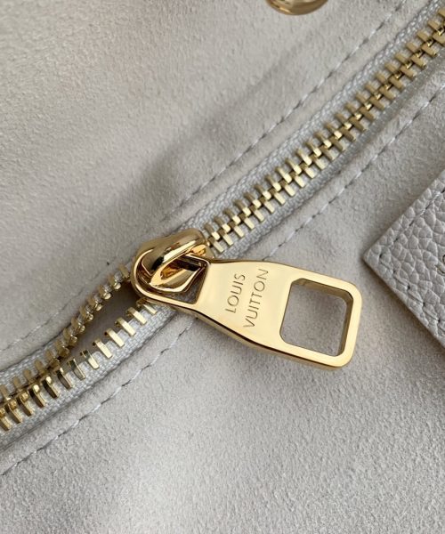 1:1 Replica Louis Vuitton LV Neverfull MM Monogram Empreinte Beige Clair Luxury Women Bag M46516 30.9cm/ 12.2in