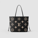 1:1 Replica Louis Vuitton LV Neverfull MM Monogram Empreinte Leather Black Luxury Bag For Women M58907 - 31cm/ 12.2in
