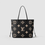 1:1 Replica Louis Vuitton LV Neverfull MM Monogram Empreinte Leather Black Luxury Bag For Women M58907 - 31cm/ 12.2in