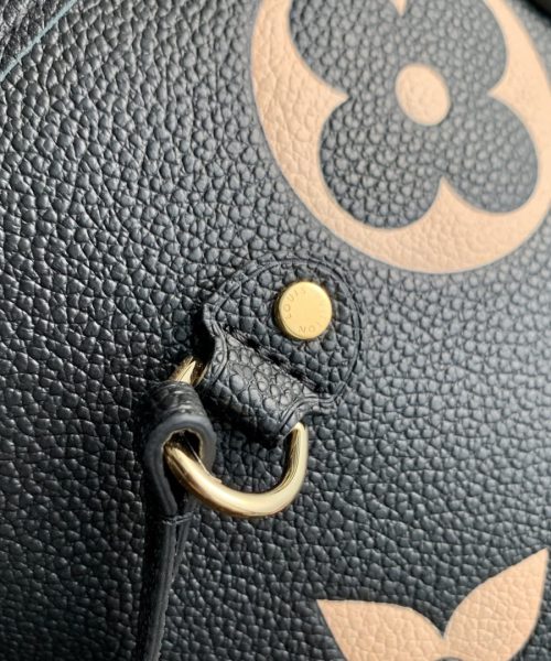 1:1 Replica Louis Vuitton LV Neverfull MM Monogram Empreinte Leather Black Luxury Bag For Women M58907 - 31cm/ 12.2in