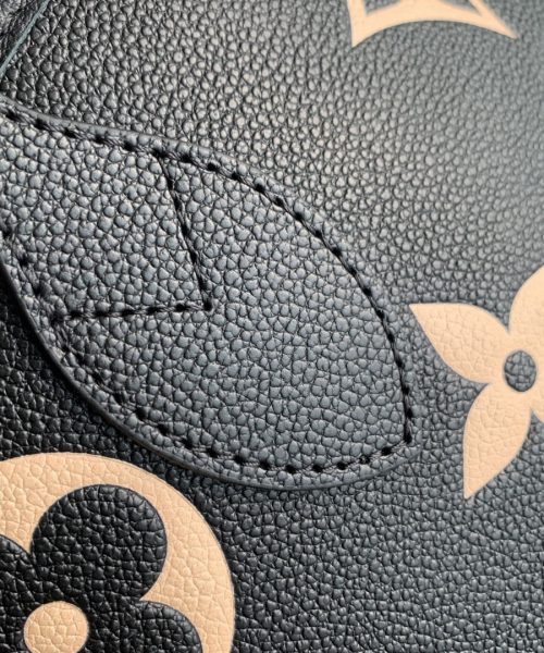 1:1 Replica Louis Vuitton LV Neverfull MM Monogram Empreinte Leather Black Luxury Bag For Women M58907 - 31cm/ 12.2in