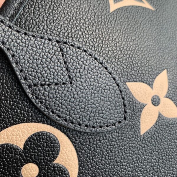 1:1 Replica Louis Vuitton LV Neverfull MM Monogram Empreinte Leather Black Luxury Bag For Women M58907 - 31cm/ 12.2in