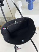 1:1 Replica Louis Vuitton LV Neverfull MM Monogram Empreinte Black/White Luxury Bag For Women M46103 - 12.2in/31cm