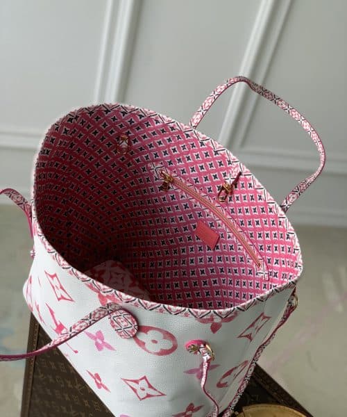 1:1 Replica Louis Vuitton LV Neverfull MM Other Monogram Canvas Pink Luxury Bag For Women M22980 - 31cm/ 12.2in