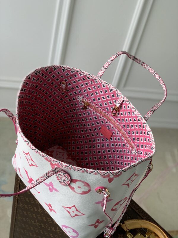 1:1 Replica Louis Vuitton LV Neverfull MM Other Monogram Canvas Pink Luxury Bag For Women M22980 - 31cm/ 12.2in