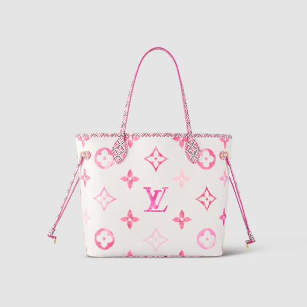 1:1 Replica Louis Vuitton LV Neverfull MM Other Monogram Canvas Pink Luxury Bag For Women M22980 - 31cm/ 12.2in