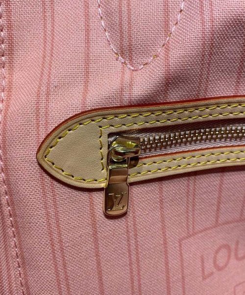 1:1 Replica Louis Vuitton LV Neverfull MM Damier Azur Canvas Luxury Bag For Women N41605 - 12.2in/31cm
