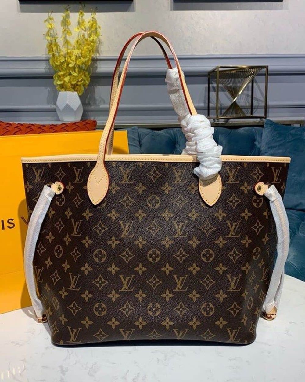 1:1 Replica Louis Vuitton LV Neverfull MM Monogram Canvas Luxury Bag For Women M41177 - 12.2in/31cm