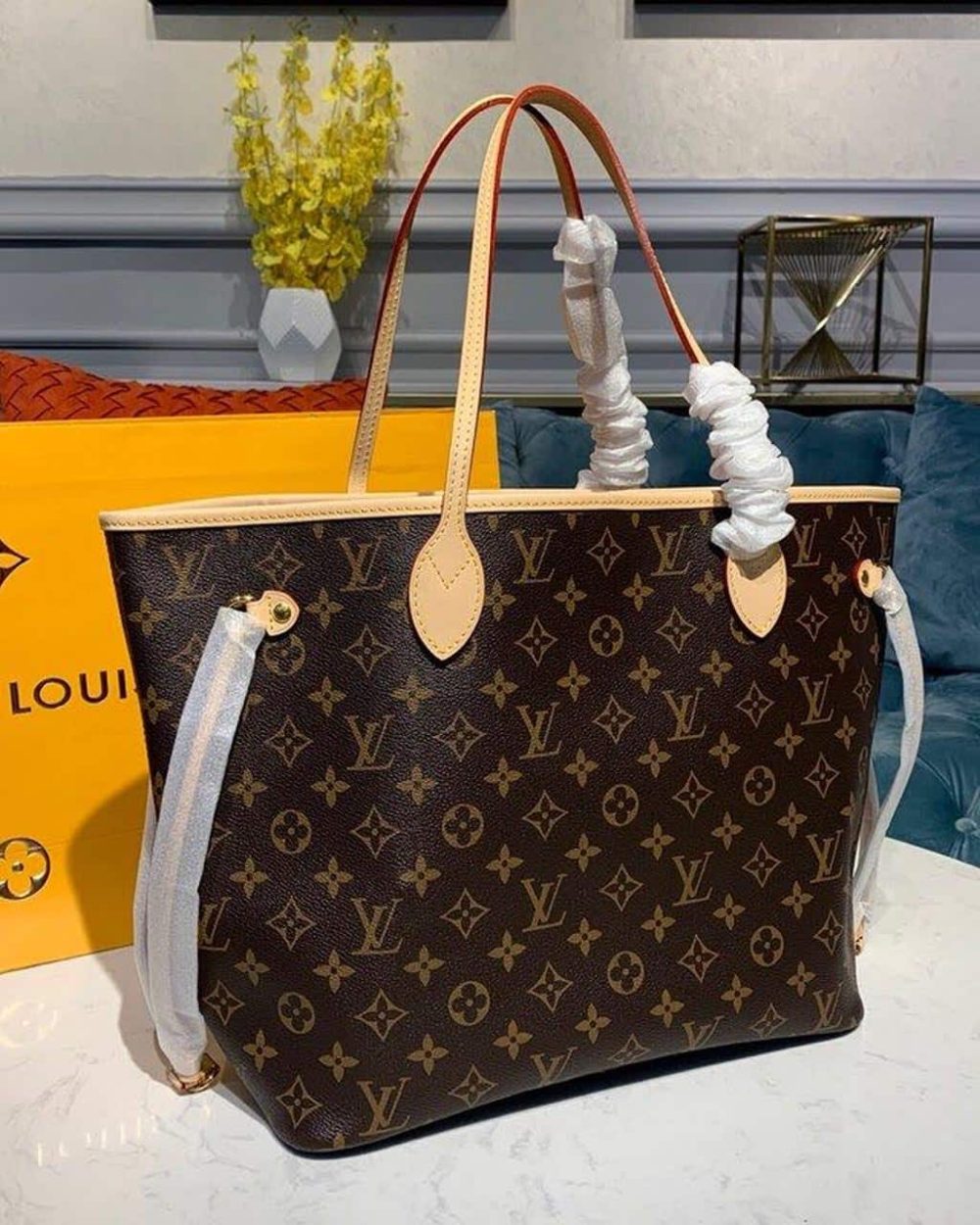 1:1 Replica Louis Vuitton LV Neverfull MM Monogram Canvas Luxury Bag For Women M41177 - 12.2in/31cm