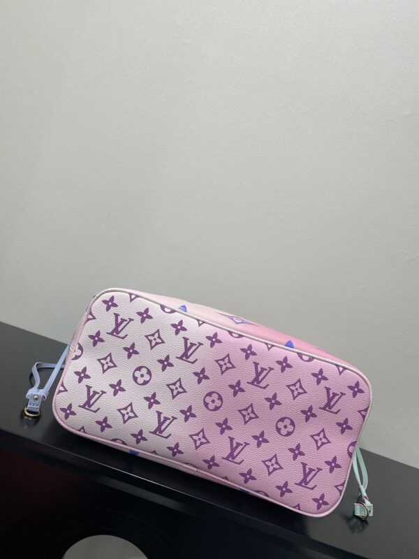1:1 Replica Louis Vuitton LV Neverfull MM Monogram Canvas Sunrise Pastel Luxury Bag For Women M46077 - 12.2in/31cm