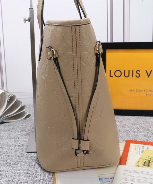 1:1 Replica Louis Vuitton LV Neverfull MM Monogram Empreinte Leather Luxury Bag For Women M45686 - 12.2in/31cm