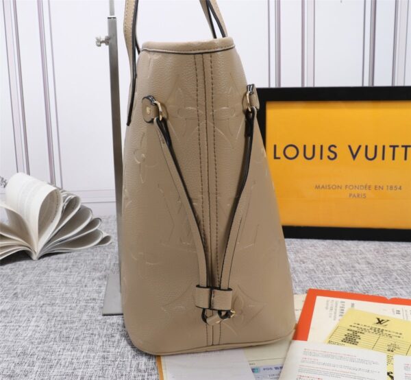 1:1 Replica Louis Vuitton LV Neverfull MM Monogram Empreinte Leather Luxury Bag For Women M45686 - 12.2in/31cm