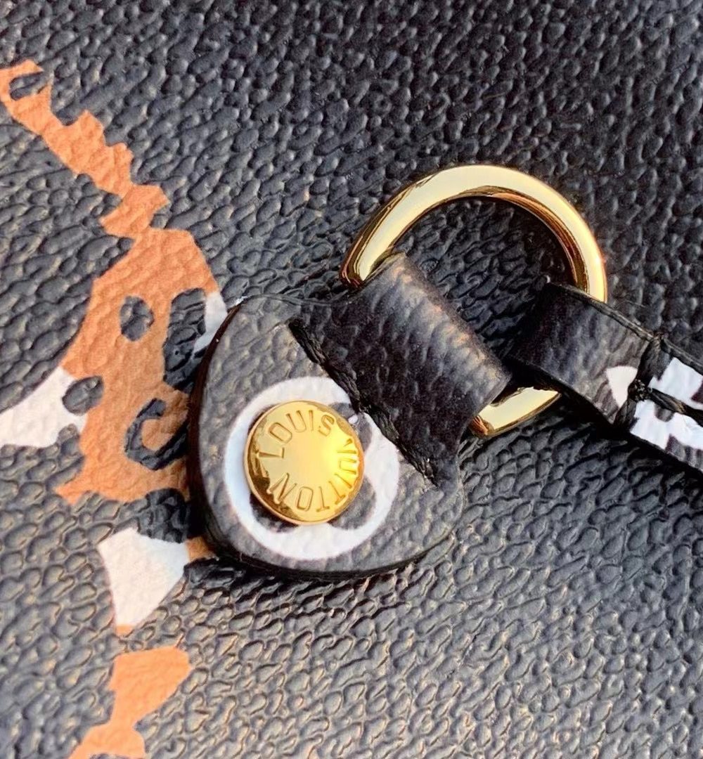 1:1 Replica Louis Vuitton LV Neverfull MM Monogram Canvas Jungle Black Luxury Bag For Women M44676 - 12.2in/31cm