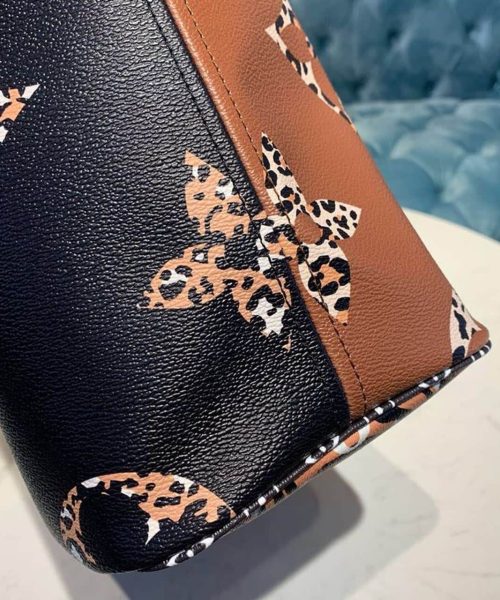 1:1 Replica Louis Vuitton LV Neverfull MM Monogram Canvas Jungle Black Luxury Bag For Women M44676 - 12.2in/31cm