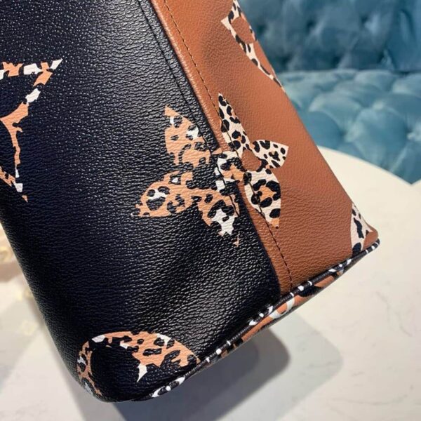 1:1 Replica Louis Vuitton LV Neverfull MM Monogram Canvas Jungle Black Luxury Bag For Women M44676 - 12.2in/31cm