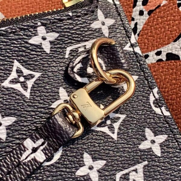 1:1 Replica Louis Vuitton LV Neverfull MM Monogram Canvas Jungle Black Luxury Bag For Women M44676 - 12.2in/31cm